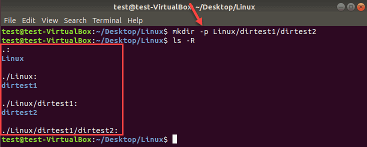 example of creating a new directory in linux
