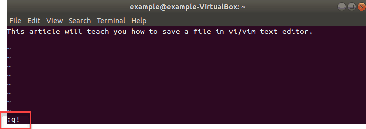 command to exit vim without saving changes