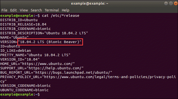 find information about ubuntu release