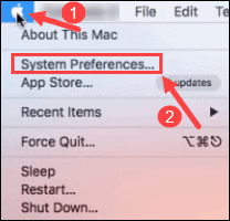 Finding system preferences on Mac