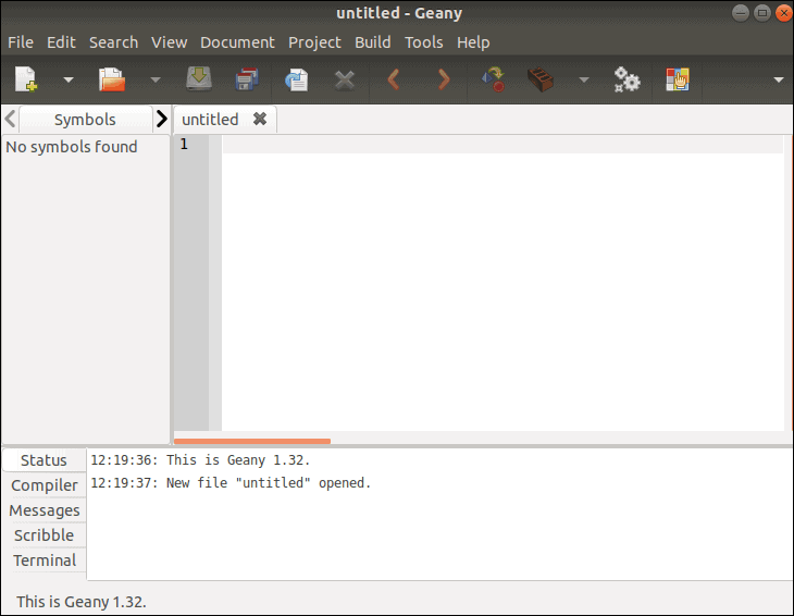 geany editor for ubuntu