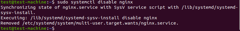 Preventing Nginx from loading when the system boots