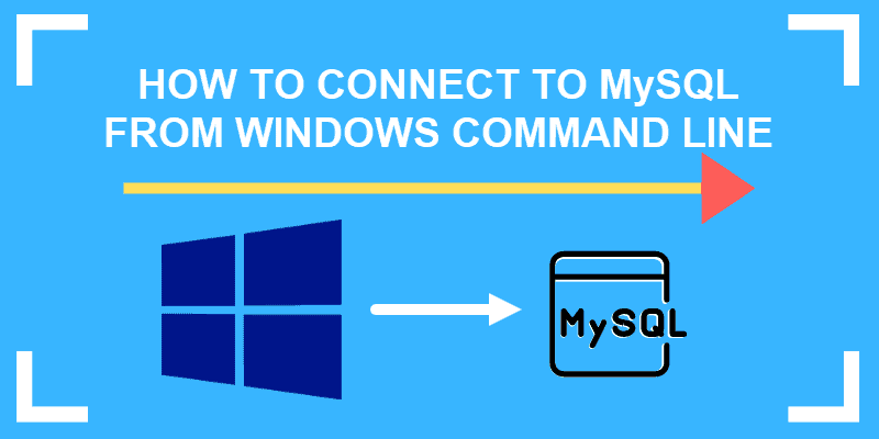 how to connect to mysql from windows command line