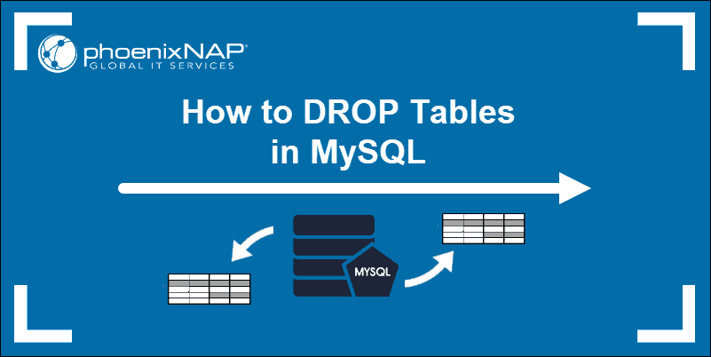 mysql tutorial on drop, or delete, a table from a MySQL database.