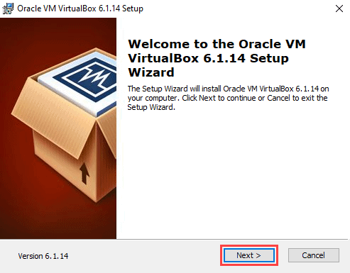 VirtualBox installation wizard screen 