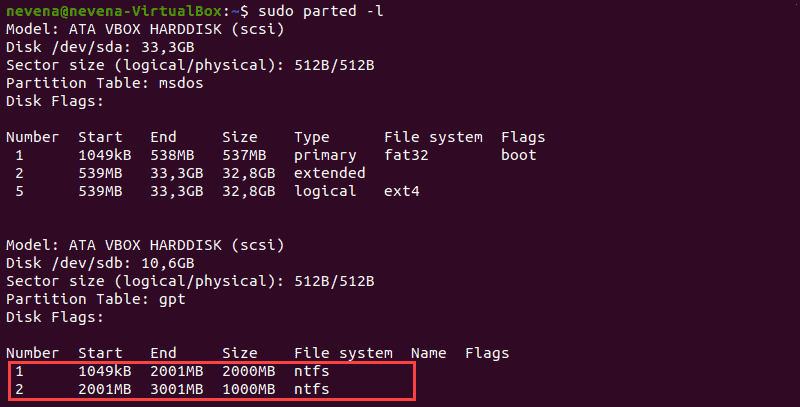 partition find and mount ext4