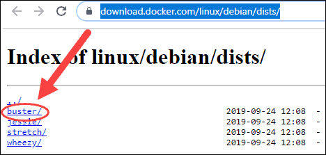 docker debian buster