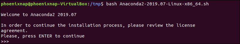 welcome to anaconda screen version 2019.17