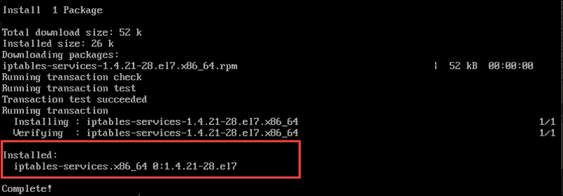 iptables command in linux