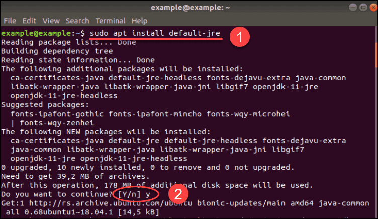 unable to locate package openjdk 8 jre