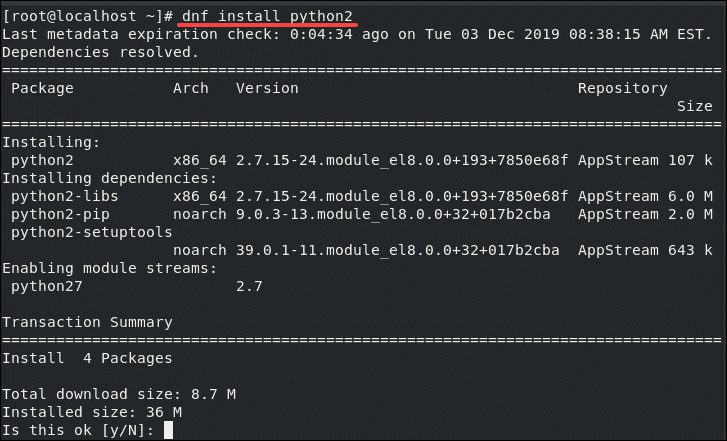 centos 7 python 3 install