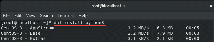 install python3 centos