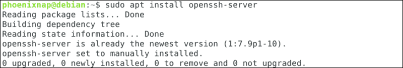 install-ssh-server-debian