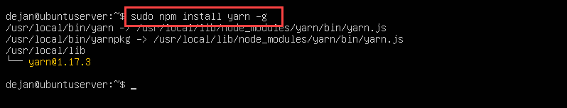 yarn install mac