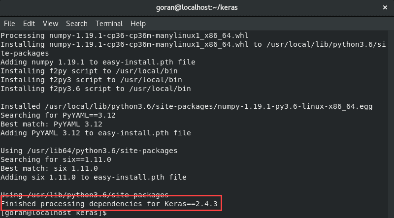 Keras hot sale gpu install