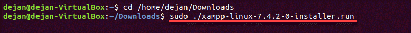 How to launch XAMPP installation wizard.