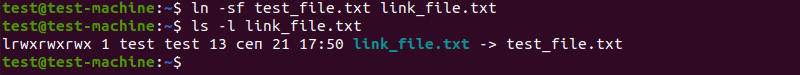 Overwriting an existing link file