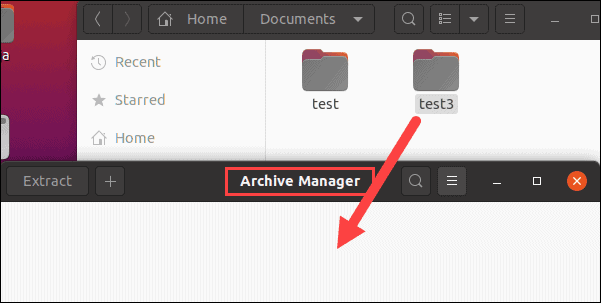 Moving a file to linux archive manager