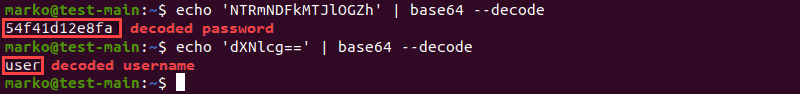 Piping the output of echo to base64 for decoding