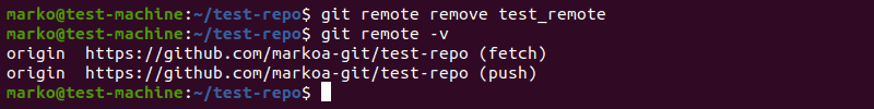 remove git remote