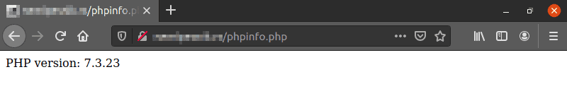 Checking PHP version by using the phpversion command