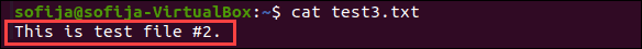 Overwrite the content of an existing file using the cat command.