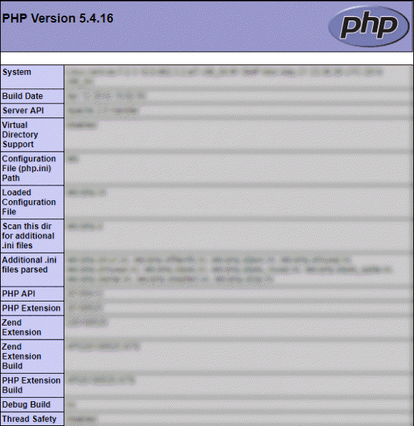 php running version 5.4