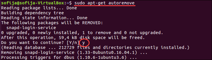 Remove unwanted packages on Ubuntu 16.
