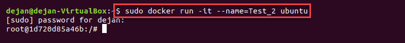 Run Container In Interactive Mode