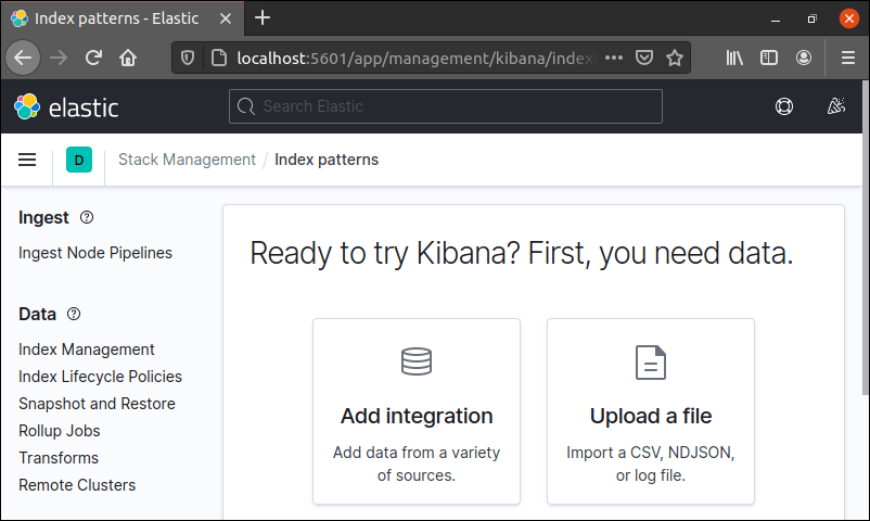 Accessing Elasticsearch and Kibana in Firefox