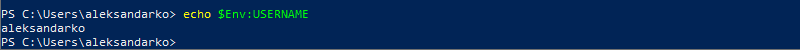 Checking a specific environment variable using Windows PowerShell
