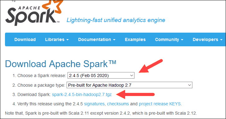 how to install apache spark on windows 10