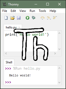 Thonny python IDE