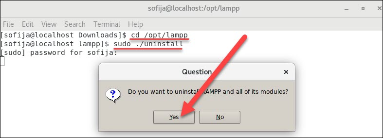 brew uninstall xampp