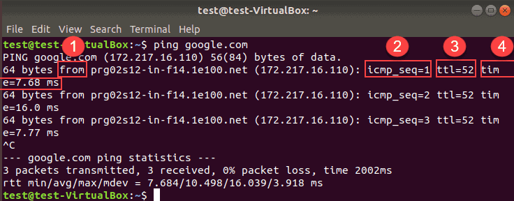 Linux Ping Packet Size