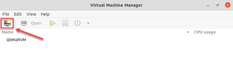 Starting VM setup in virt manager on Ubuntu 20.04