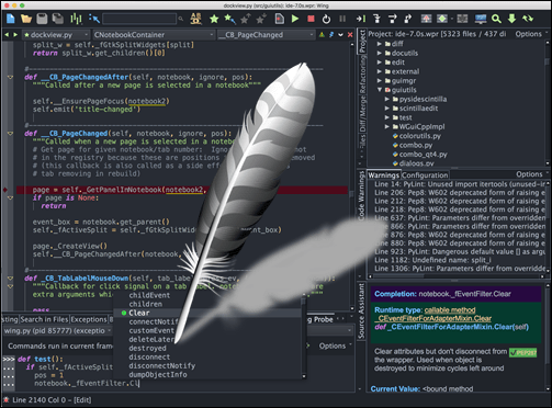 Wing python IDE