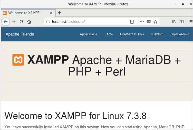 Xampp centos 7 настройка