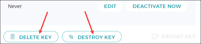 Delete or destroy security object in EMP.