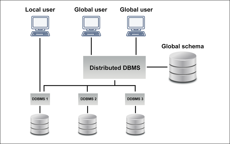 Example of a heterogeneous database.