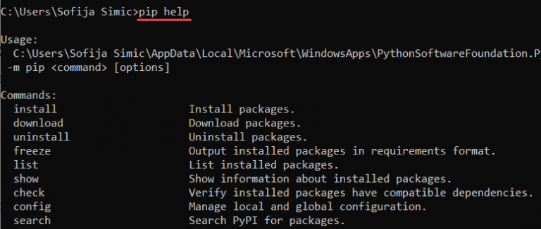 py pip install windows