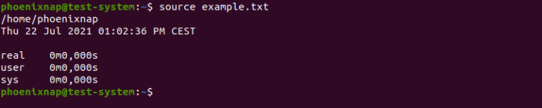 Linux Source Command with Examples | phoenixNAP KB