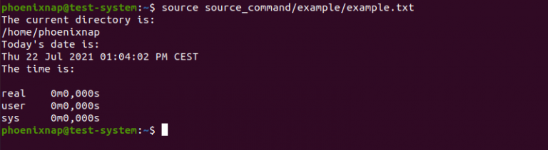 Linux Source Command With Examples | PhoenixNAP KB