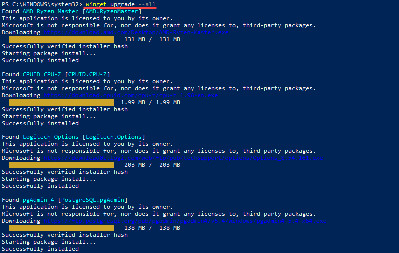 Winget Upgrade How To Update Packages