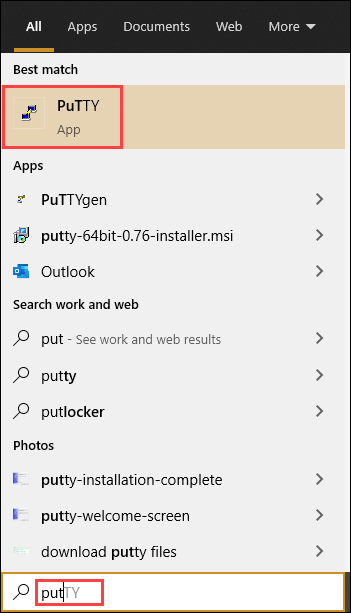 PuTTY - Microsoft Apps