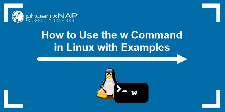 w Command in Linux with Examples {+Options & Syntax}