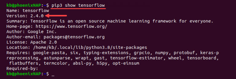 How to Upgrade or Downgrade TensorFlow | phoenixNAP KB