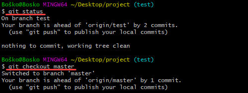 When running git merge, make sure you are on the receiving branch.