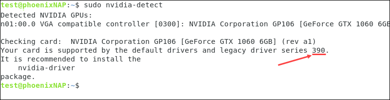 Reviewing the Nvidia Detect Utility recommended driver series number