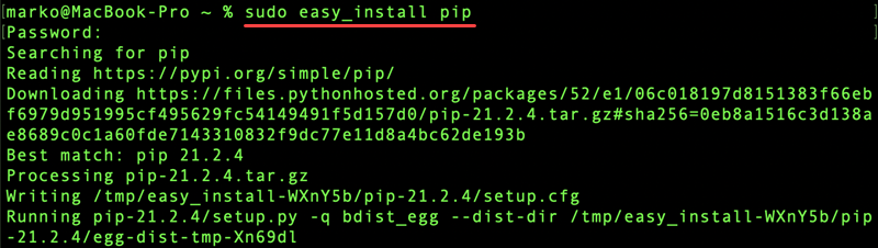 install pip for mac via homebrew